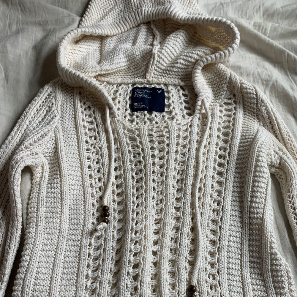 Cream Hooded Sweater